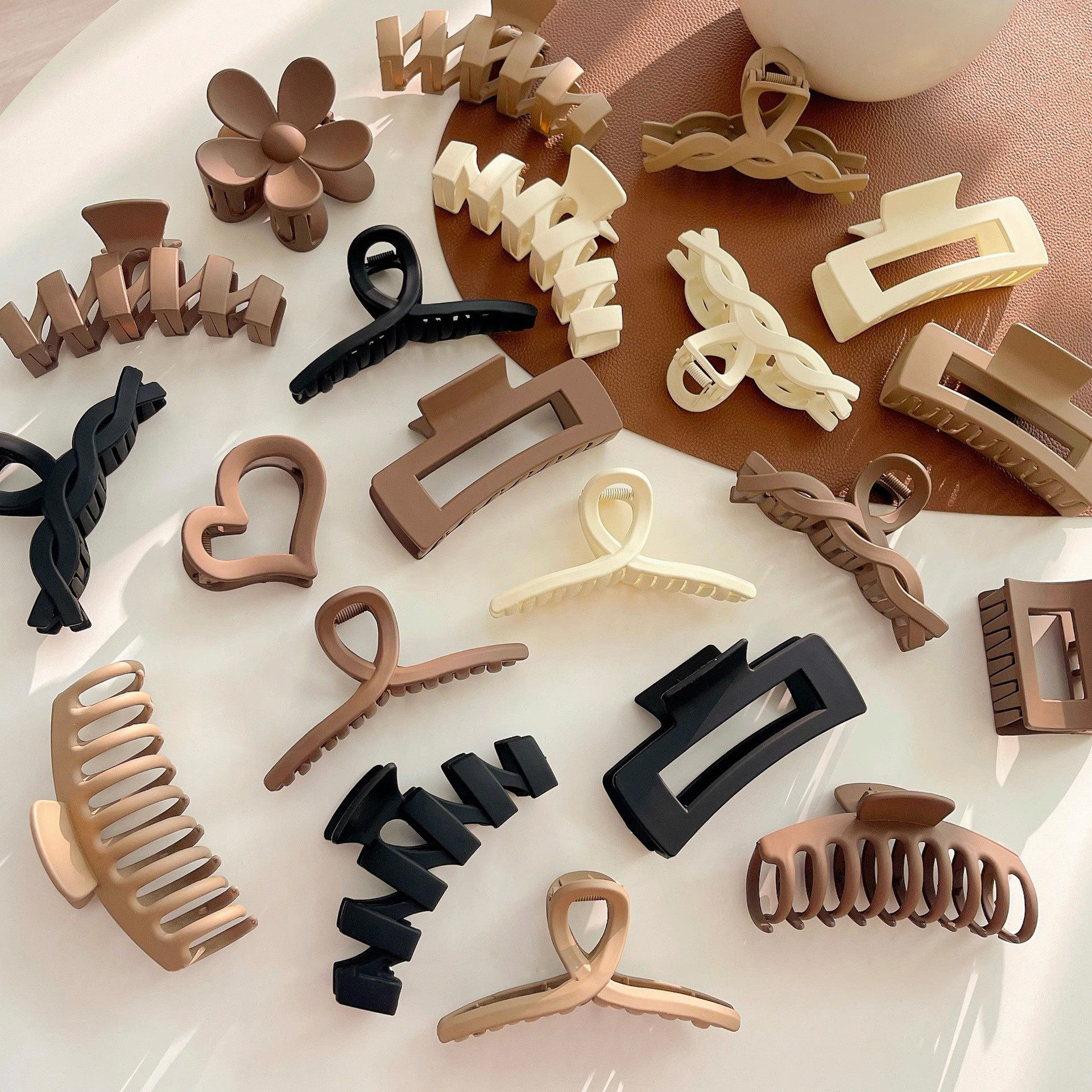 tktk2025新款鲨鱼夹大号抓夹女感后脑勺盘发发饰发卡头饰