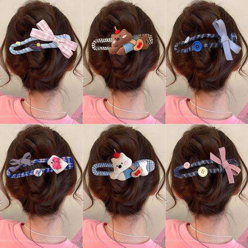 tktk蝴蝶结发夹女后脑勺鸭嘴夹2025新款感一字夹子发量大抓夹头饰