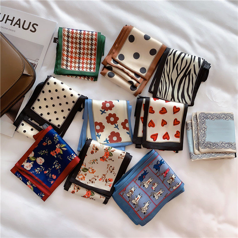 TKTK2024新款丝带复古法式丝巾外出去绑发发带韩版优雅百搭蝴蝶结