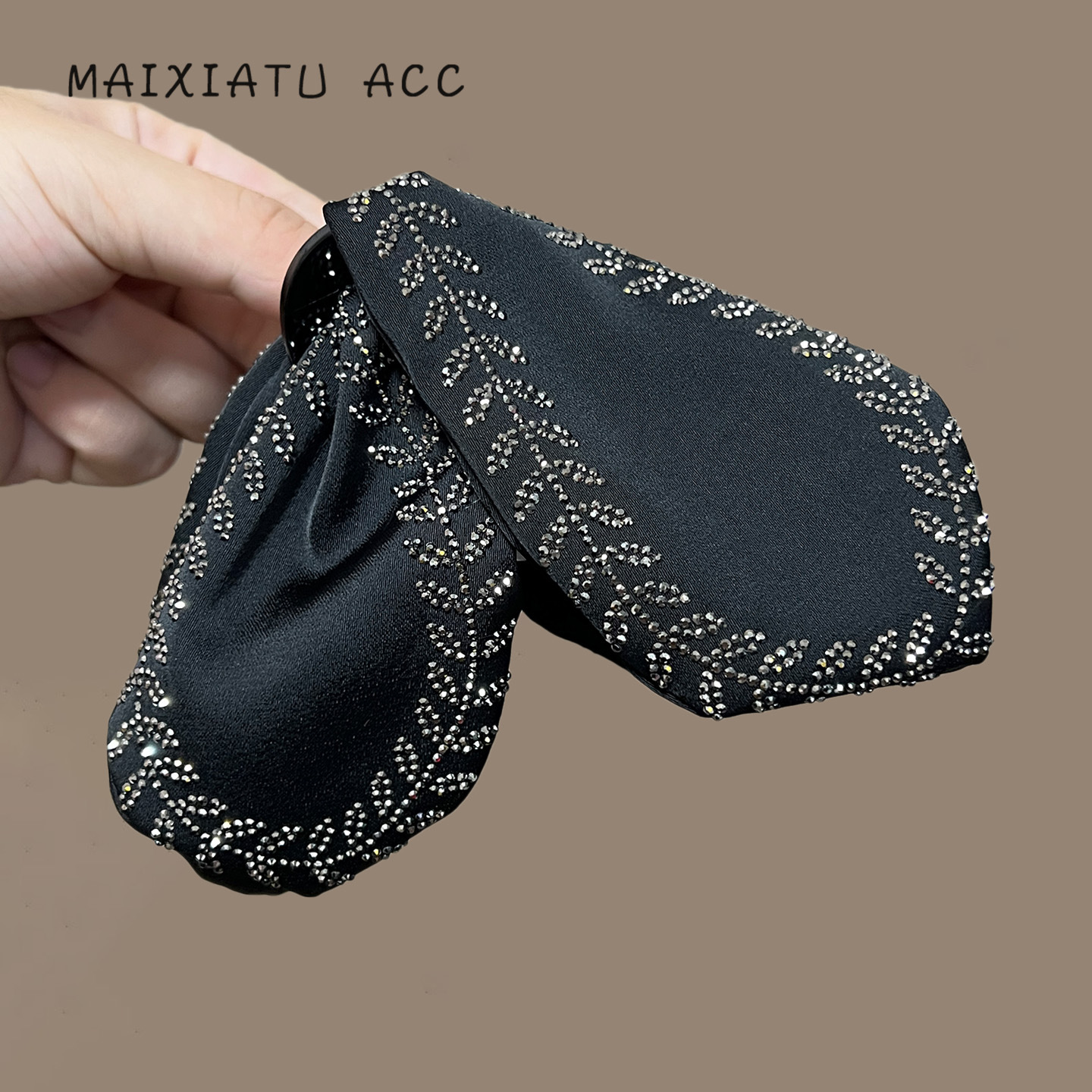 韩式设计感叶片麦穗鲨鱼夹百搭感发卡后脑勺发抓盘发夹鲨鱼夹