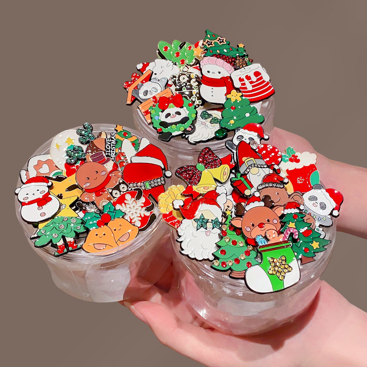 TKTK2025新款圣诞节胸针百搭毛衣围巾勋章森系氛围感别针男女圣诞