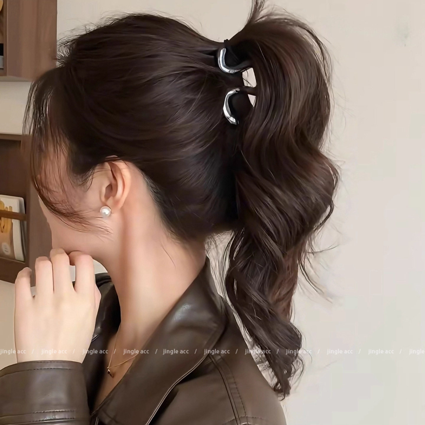 tktk高马尾固定抓夹女感2025新款鲨鱼夹中号后脑勺盘发夹头饰