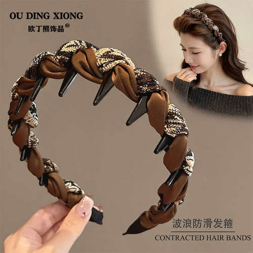 tktk感发箍女网红2025新款高颅顶洗脸头箍压发卡秋冬发捆头饰