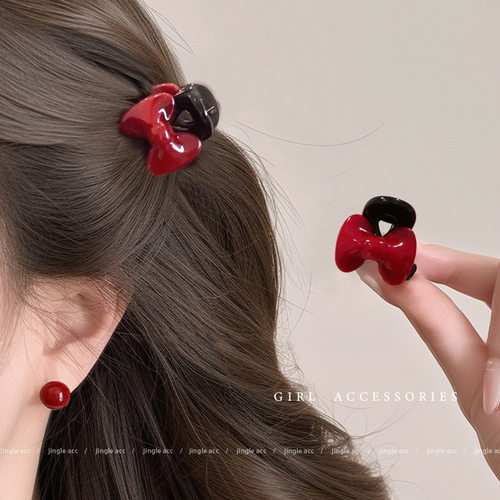 TKTK迷你蝴蝶结小抓夹女2025新款公主头发夹刘海小号夹子侧边发卡