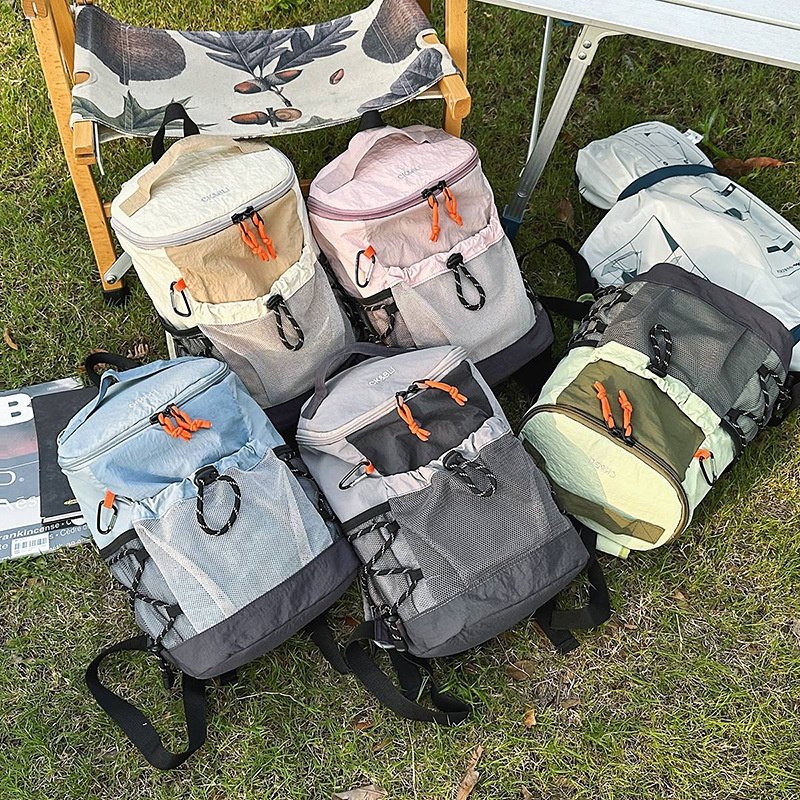 2026新款双肩包女韩版百搭纯色背包女日系潮轻便大容量山系风户外