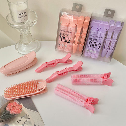 tktk高颅顶蓬松发夹刘海定型卷发筒梳子固定发根发卡头发造型工具