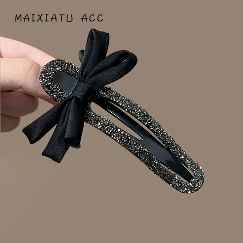 tktk星夜发夹气质百搭亮闪防滑鸭嘴发夹轻奢懒人抓夹感盘发抓时尚