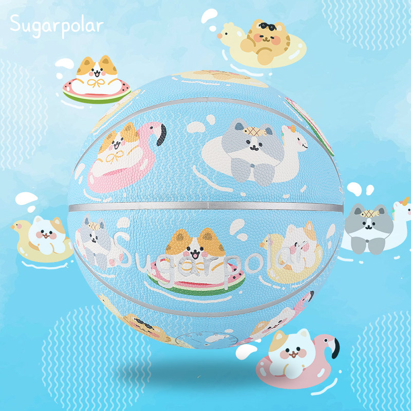 SUGARPOLAR夏日清凉猫咪游泳蓝色生日小学生幼儿礼物女初中生篮球