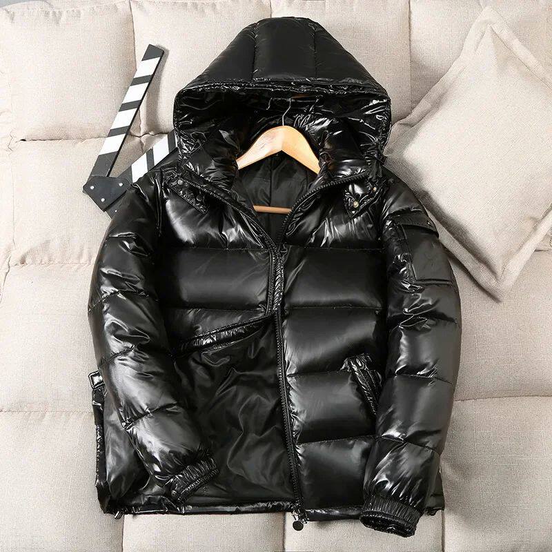 NEW MEN WOMEN SHORT COAT ALIKE DOWN JACKETS WINTER HOODED TH