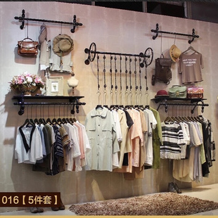 装 店展示架上墙壁挂式 货架子服装 新款 童 卖衣服 饰衣服架子男女装