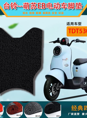 适用台铃萌苏EB电动车丝圈脚垫新国标电瓶车防水脚踏垫子TDT5302Z