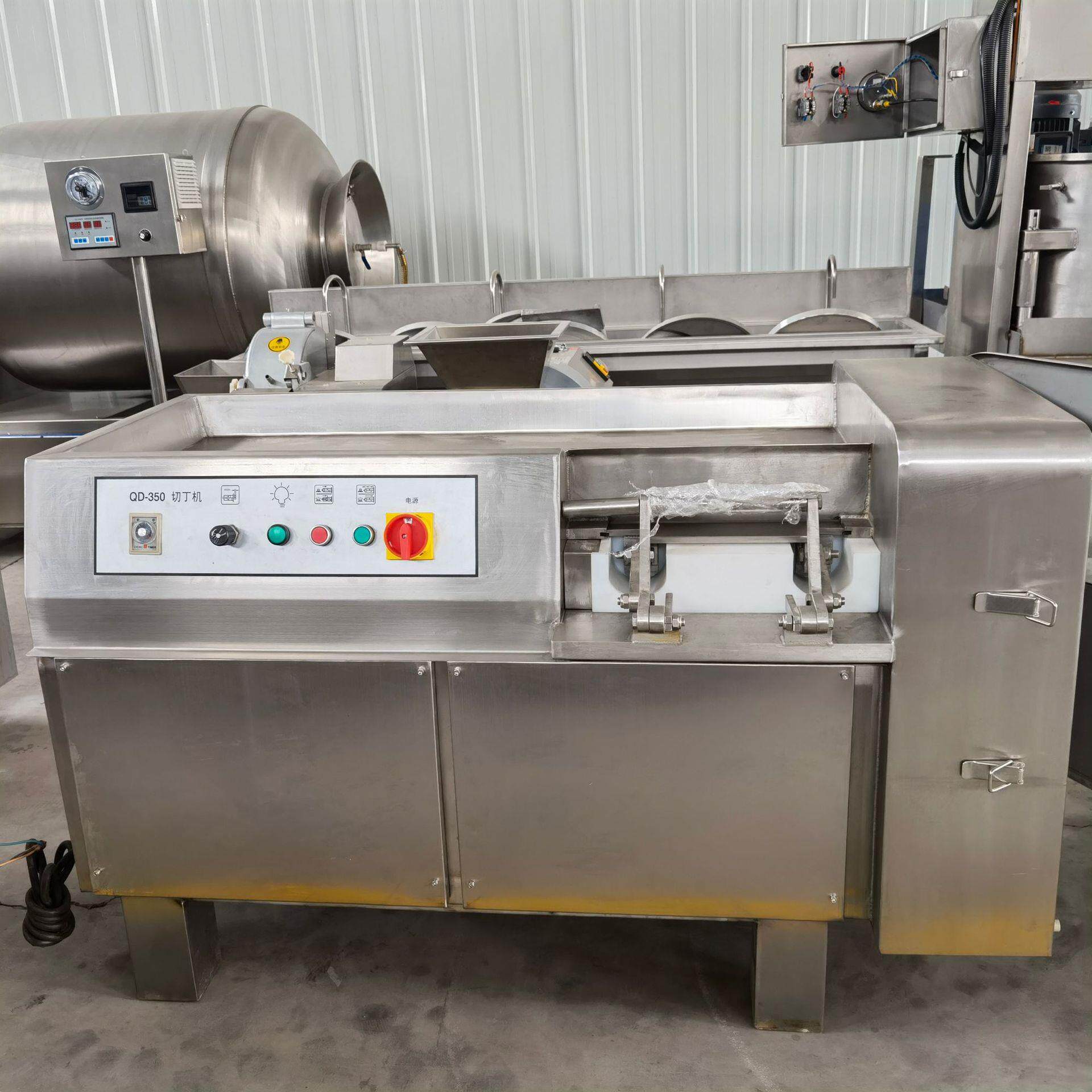 冻肉速快斩切设丁备 鸡胸肉冻肉切切块机 冻肉多能功MJK切丁机