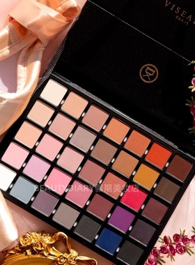 保税VISEART GRANDE PRO 1X专业35色全哑光眼影盘大盘VISEPRO新版