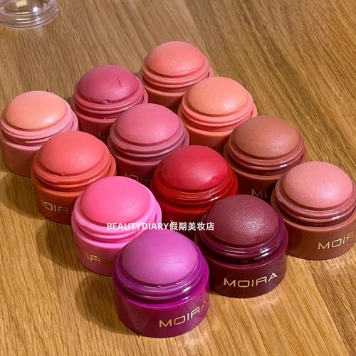 保税Moira Soft Blush圆墩墩圆球腮红膏轻薄自然贴肤水润光泽唇颊