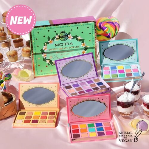 美国MOIRA SWEET甜点甜品系列马卡龙15色眼影盘1.7g*15