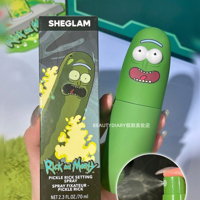 现货Sheglam瑞克和莫蒂联名Rick and morty定妆喷雾