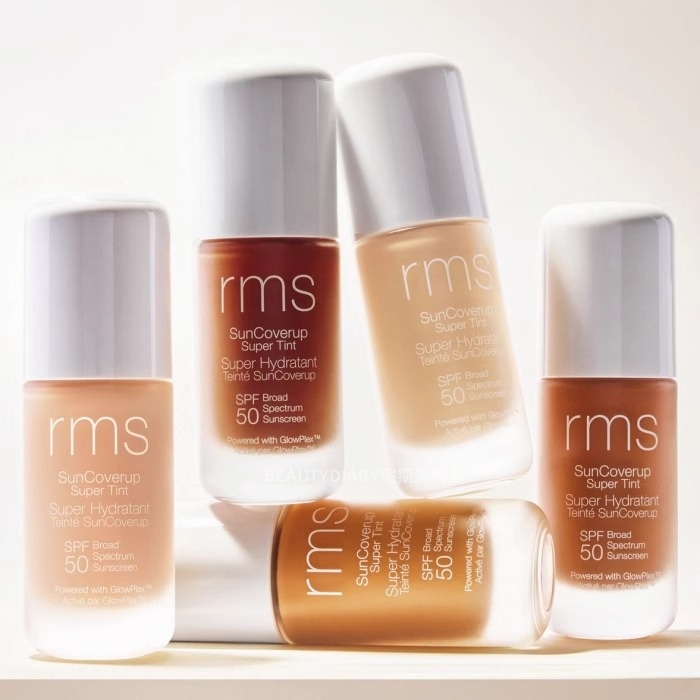保税RMS SunCoverup SPF50润色防晒保湿乳液自然光泽氧化锌矿物