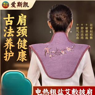 爱斯凯电热肩颈热敷包海盐粗盐艾灸护颈椎理疗盐袋暖腰腿小腹肚子