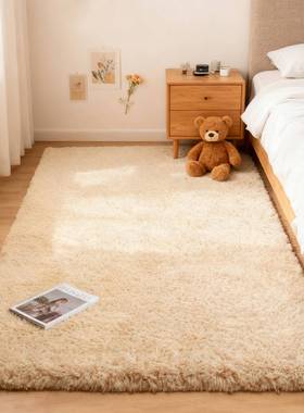 暖色冬季茸地厚毯加保暖卧LL-11251室床边毯满铺客厅毛i茸ns毛绒