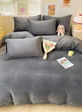 2025新款牛奶2被套件1.5米珊瑚毛绒单独单被罩冬20251201加绒厚被