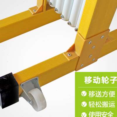 玻璃钢管式绝缘伸缩围栏 电力施工幼儿园可移动折叠隔离防护栅栏