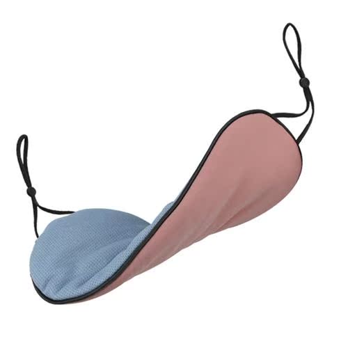 趣评测/双面温凉两用睡眠眼罩 夏季清凉冰丝男女睡眠遮光护眼罩