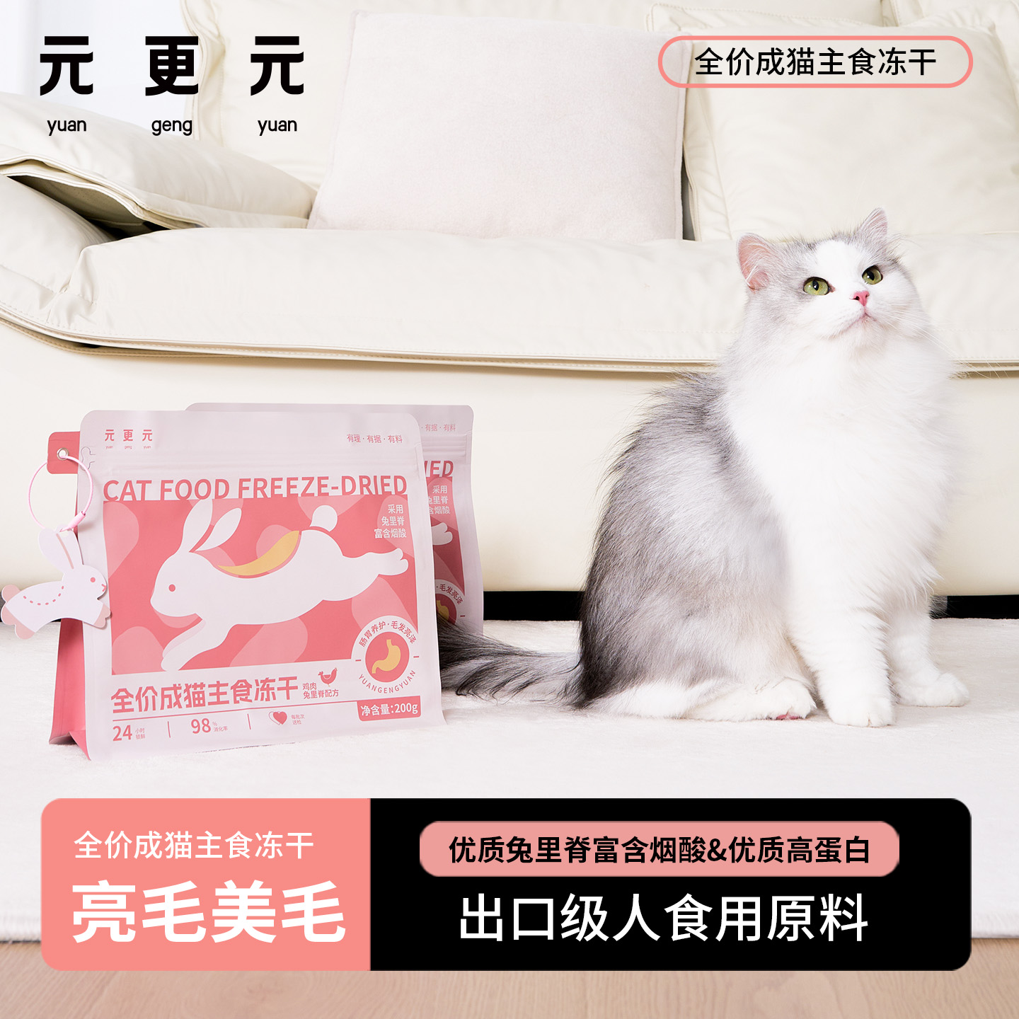 元更元鸡肉兔里脊主食冻干