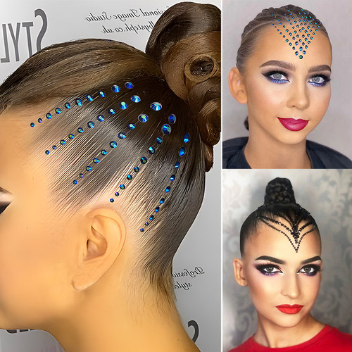 拉丁舞拉丁头饰专用发饰专业比赛