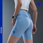 内道灵动力四分防滑紧身裤马拉松跑步运动女春夏新平纹弹力短裤