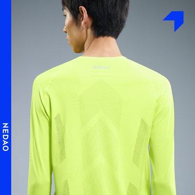 内道圆领风洞长袖散热速干拇指扣