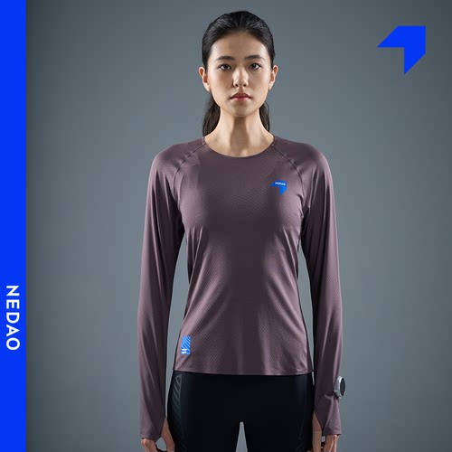 内道网眼科技面料跑步长袖