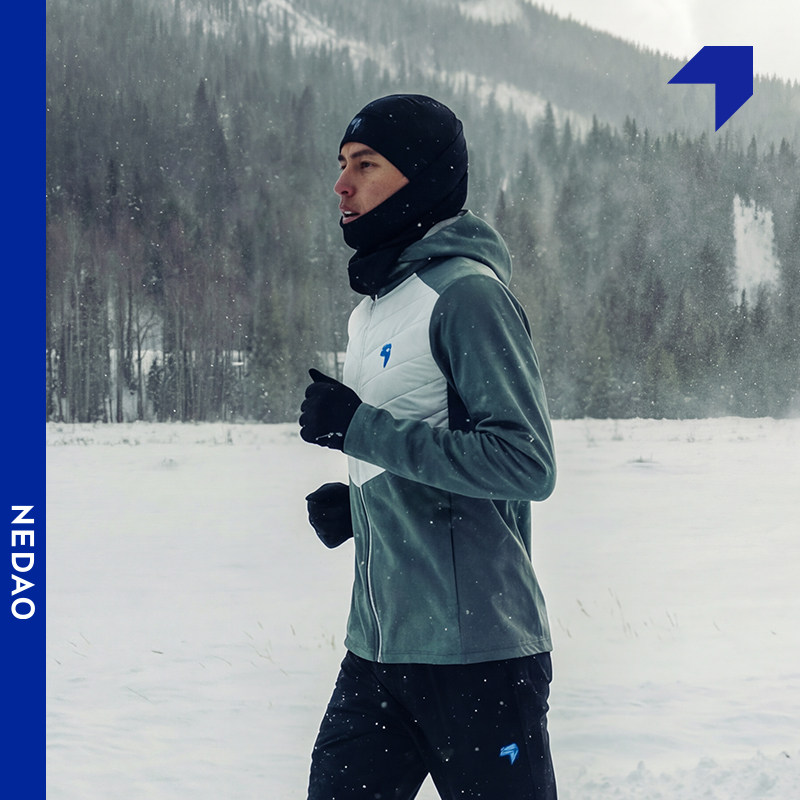 内道拼接带帽软壳弹力防风锁温保暖秋冬训练马拉松跑步男透气外套,运动服/休闲服装,运动棉衣,淘宝优惠券,粉丝福利购,淘宝优惠卷