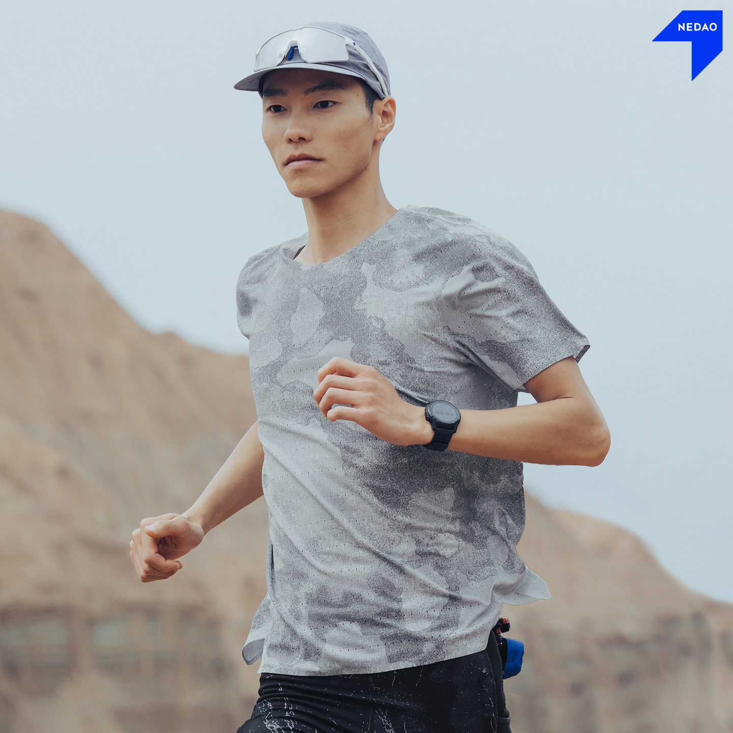 thumbnail for Neidao Yantu Running Short-Sleeve Marathon Sports Short-Sleeve Unisex Breathable Quick-Dry Lightweight Printed T-Shirt