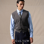 V领针织背心男百搭叠穿马甲 无袖 柔软亲肤山羊绒 CULTUM意式