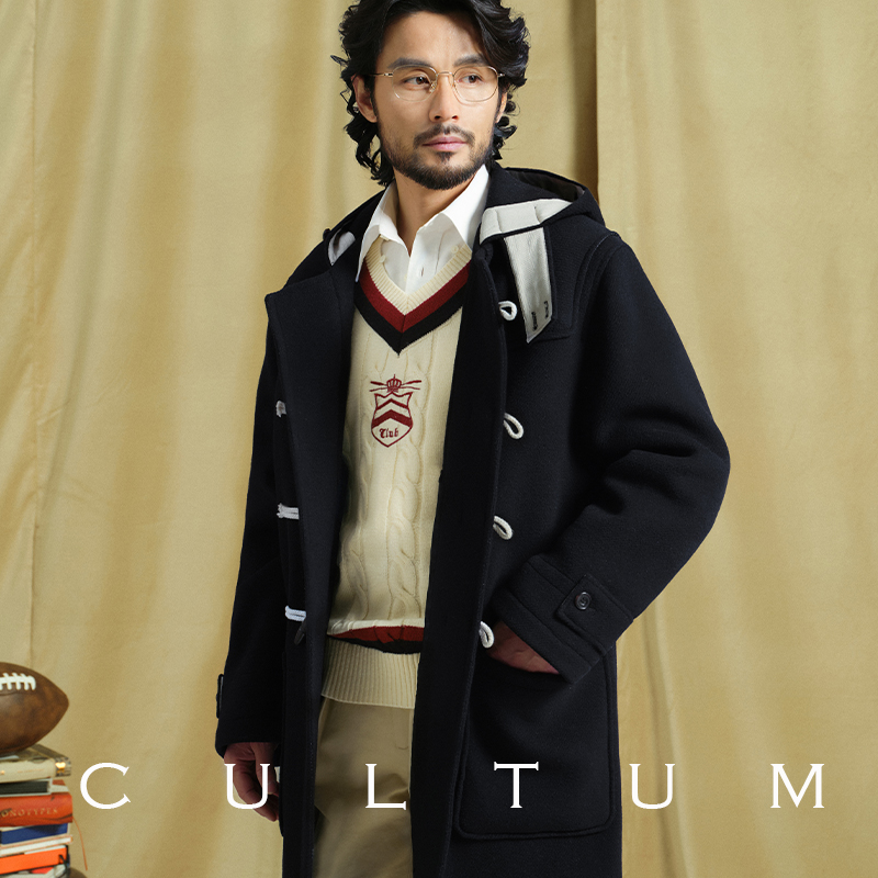 全羊毛加厚830g重麦尔登毛呢大衣