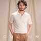 休闲翻领打底衫 CULTUM桑蚕丝长绒棉春夏透气针织POLO衫 男短袖