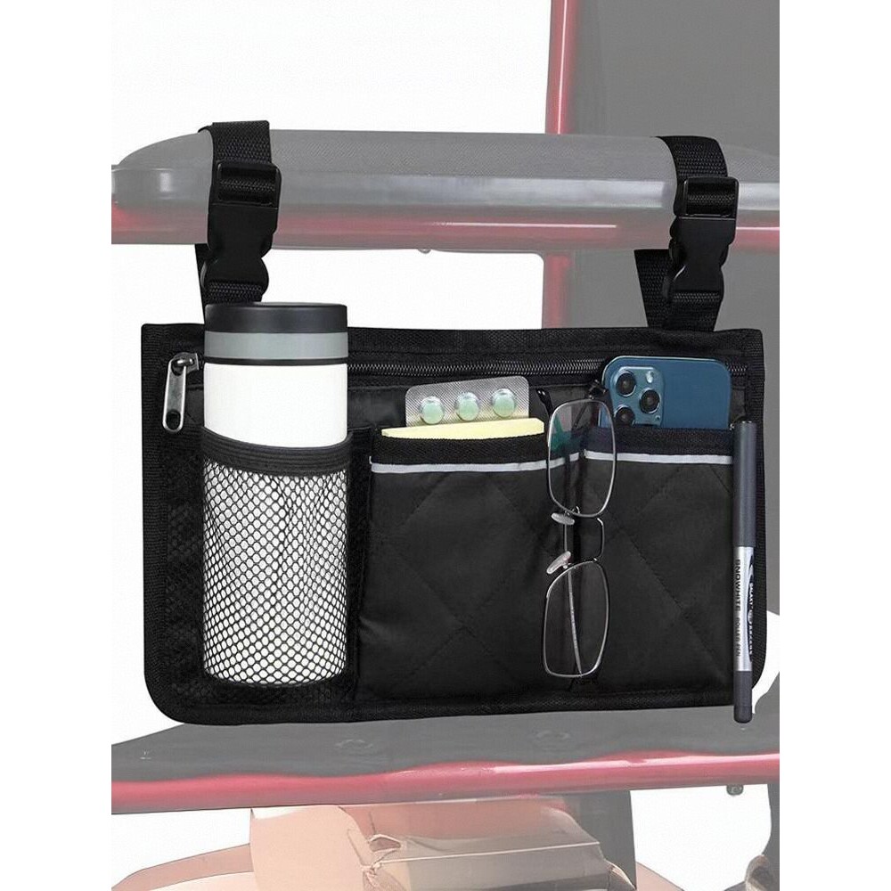 钓椅侧挂包轮椅扶手配件侧边扶手收纳袋防水储物袋多功能轮椅挂袋