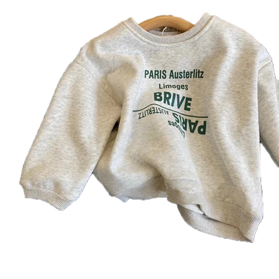 男童加绒卫衣2025春秋冬季新款