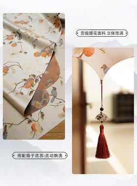 新中国门免帘风居隔断帘家浴室风水帘挡厨YIP房卧室打孔柿子半帘