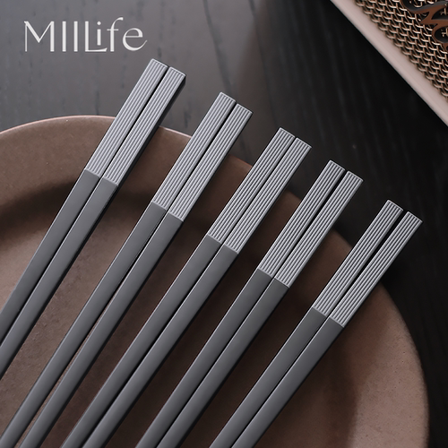 MIILife 合金筷子家用轻奢高级感可进洗碗机可用高档家庭高品质