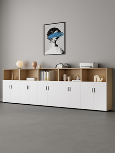 文件柜矮柜木质办公室储物柜资料柜隔断柜落地柜收纳柜时尚办公柜