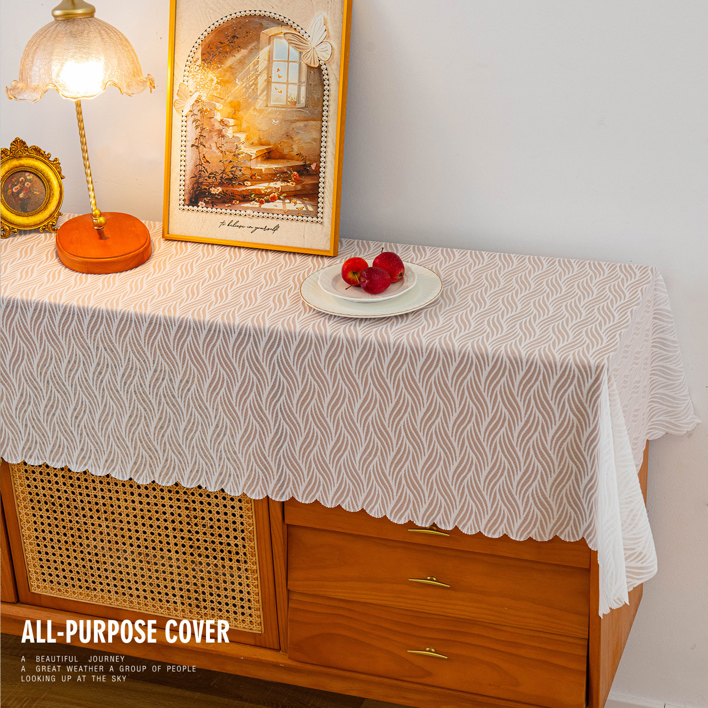 美式桌布唯美镂空桌旗复古装饰布森系电视柜茶几鞋柜防尘拍摄道具,居家布艺,桌布,淘宝优惠券,粉丝福利购,淘宝优惠卷