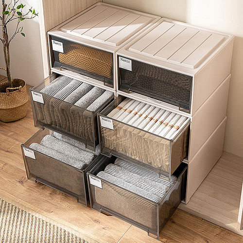 收纳箱抽屉式塑料储物箱家用衣服整理箱衣柜衣物收纳盒子