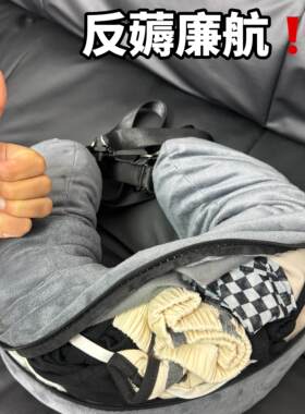 不做廉航托运人！可塞衣服u型枕旅行便携挂脖衣物填充收纳袋颈枕