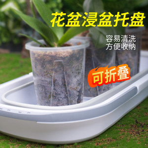 花盆整理浸盆托盘长方形塑料托盘多肉浇存水收纳植物接水操作盘