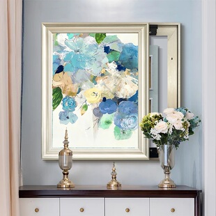 电表盒遮挡挂画餐厅配电箱欧式 饰画现代竖版 复古 莫奈电表箱装 法式