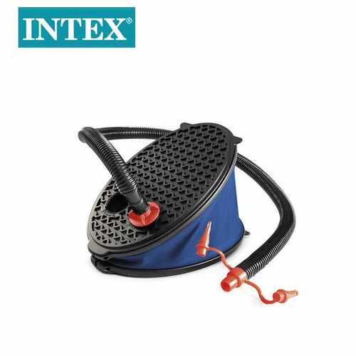 INTEX69611脚踏气泵脚踩式充气泵3L可快速充放气打气筒中号脚踏泵