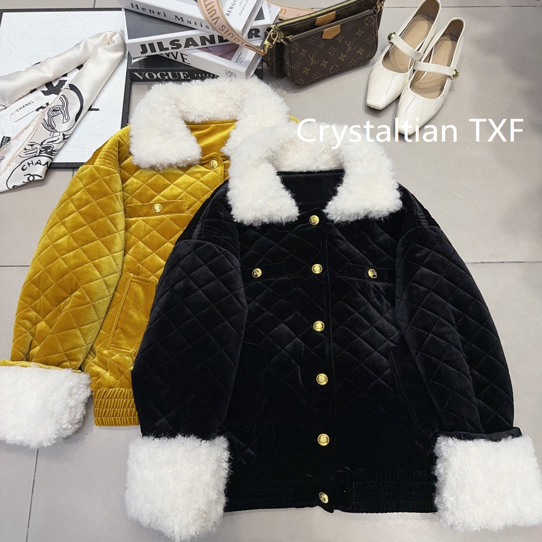 棉服外套上衣女小香风25冬高级感