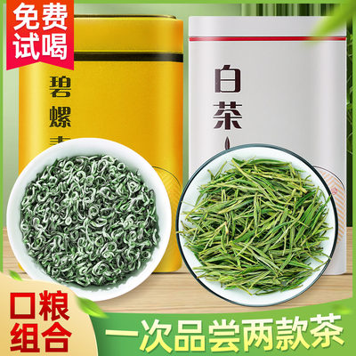 精品绿茶组合白茶碧螺春茶叶