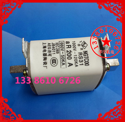 NGTC00 快速熔断器 RS31-200A 方管刀形触头快速熔芯 NGTCOO